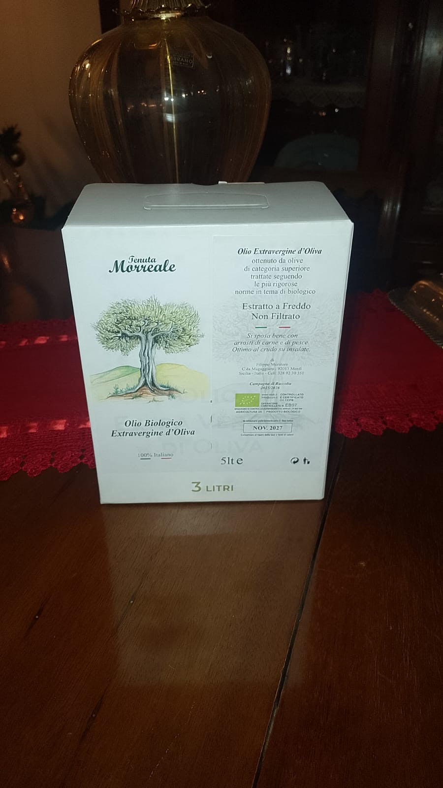 Bag In Box Olio extravergine di Oliva Biologico Magaggiaro